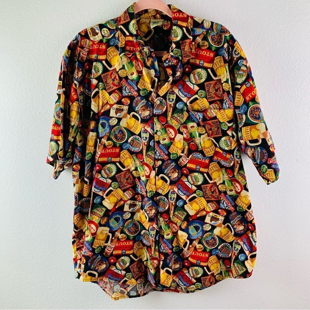 Shelter Island Beer Button Shirt‎